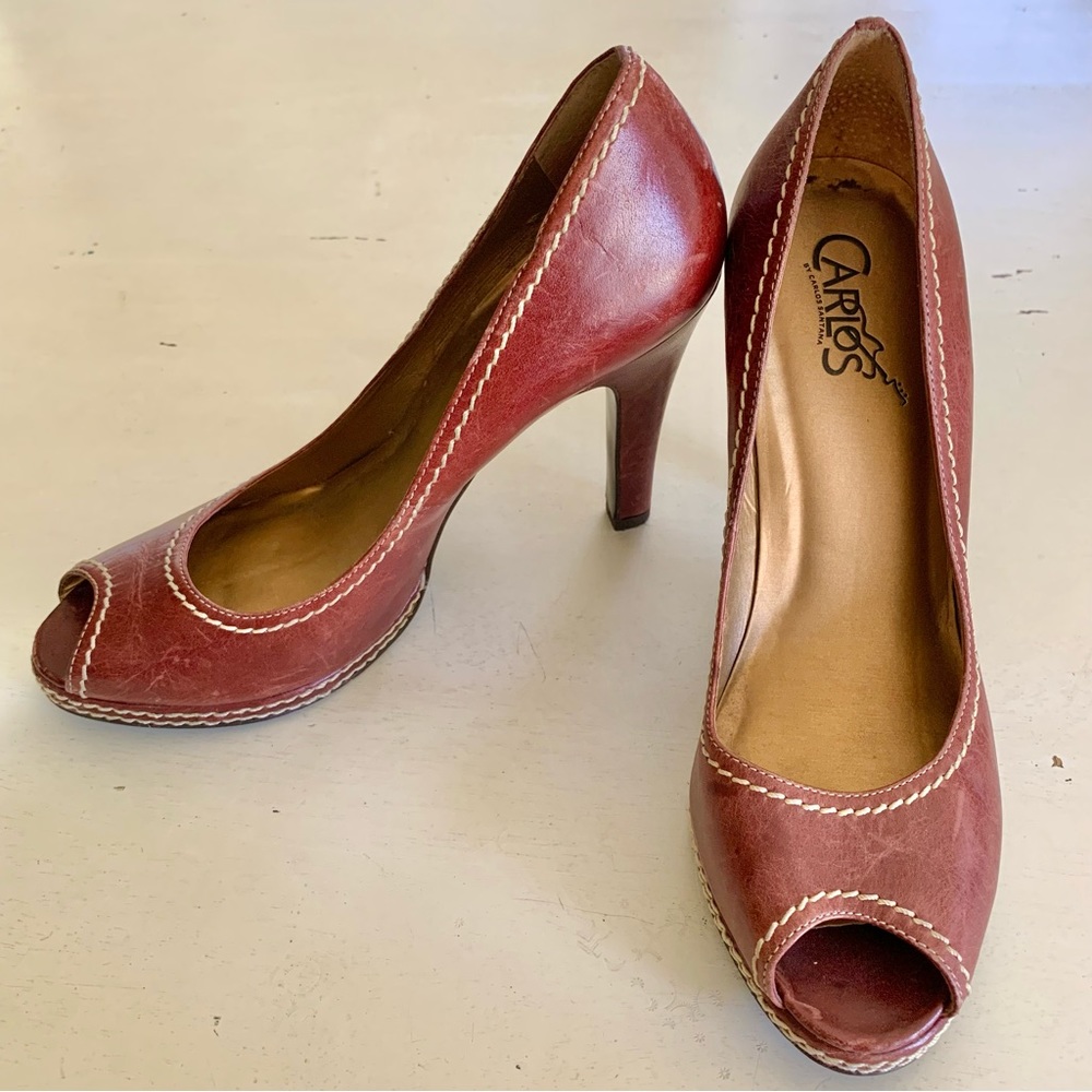 Carlos Santana Bungalow leather high heels